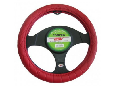 Оплeтка на руль "PSV" CONVEX (красный) M
