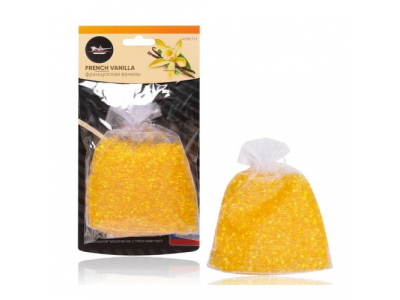 Ароматизатор "Мешочек XXL с гранулами" 80гр французская ваниль (AFME151)