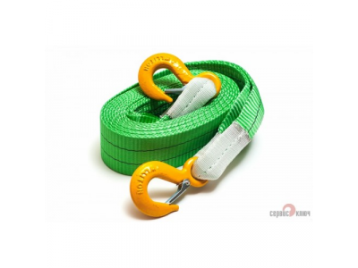 Трос ленточный 10т. в пакете СУПЕР УСИЛЕННЫЙ