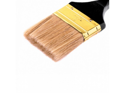 Кисть плоская "Профи" 3", натуральная щетина, деревянная ручка Mtx