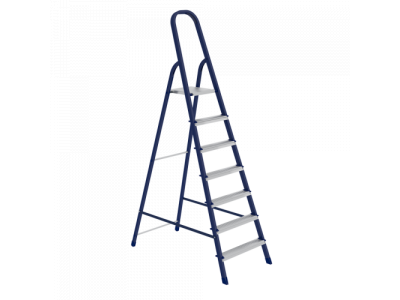 Стремянка, 7 ступеней, стальная, оцинкованные ступени // СИБРТЕХ // Pоссия