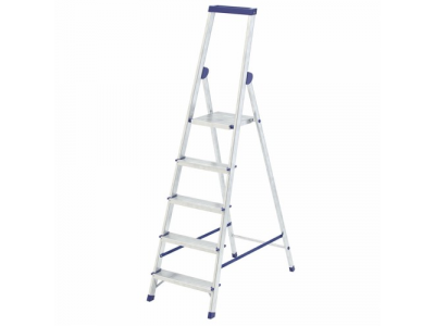 Стремянка алюминиевая с органайзером "УНИВЕРСАЛ", 5 ступеней Сибртех Россия