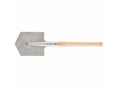 Лопата саперная из нержавеющей стали, деревянный черенок//СИБРТЕХ Россия