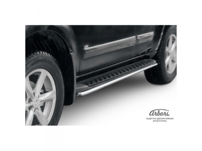Защита штатного порога Arbori d42 NISSAN PATHFINDER 2010-2014
