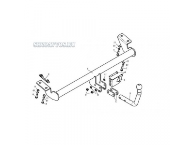 Фаркоп на Geely Emgrand седан 2009г.-по н.в.