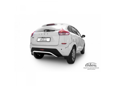 Защита заднего бампера Arbori d42 "скоба" LADA XRAY 2016-