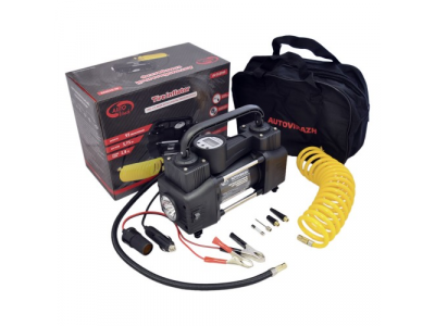 Компрессор двухцилиндровый 95 л/мин с цифровым манометром