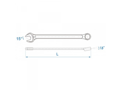 Ключ комбинированный 14 мм, удлиненный, KING TONY