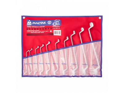 Набор накидных ключей, 6-32 мм, 10 предметов, МАСТАК