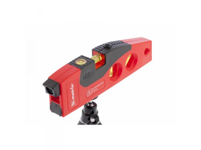 Уровень лазерный, 180 мм, 220 мм штатив, 4 глазка// MATRIX