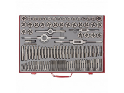 Набор метчиков и плашек М2-М18, 110 шт, металлический кейс Matrix