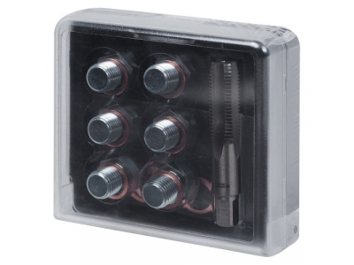 Набор для ремонта масляных пробок М13х1,5, кейс, 19 предметов, МАСТАК от МАСТАК Набор для ремонта масляных пробок М13х1,5, кейс, 19 предметов, МАСТАК