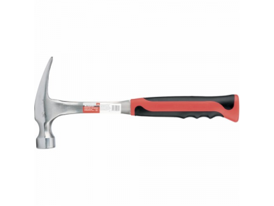 Молоток-гвоздодер, 570 г, цельнометаллический, двухкомпонентная рукоятка// MATRIX