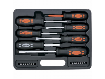 Набор отверток, биты, двухкомпонентные рукоятки, 21 предмет//SPARTA