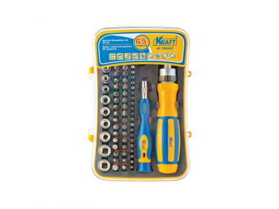 Набор: отверточная рукоятка 65 предметов