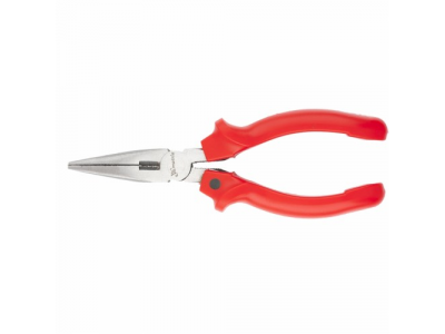 Длинногубцы, Standard, 180 мм, прямые шлифованные, пластмассовые рукоятки// MATRIX