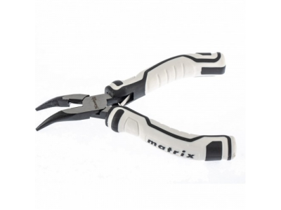 Длинногубцы Mini, 125 мм, изогнутые, авторазжим, Pro Matrix