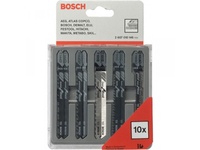 Набор пилок Bosch 2 607 010 146 дерево\пластик, 10шт.