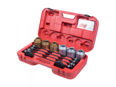 Набор оправок для монтажа и демонтажа сайлентблоков, кейс, 26 предметов, МАСТАК