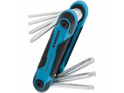 Набор ключей имбусовых Hex, 1,5-8 мм CrV, складные, 8 шт. //Gross