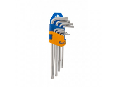 Набор ключей торцевых Г-образных torx, 9шт