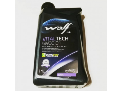 Моторное масло WOLF VITALTECH 5W30 D1 1L