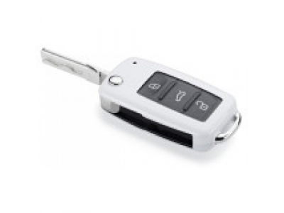 Накладка на ключ Volkswagen Key Case, Classic, White, артикул 000087012H