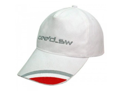 Бейсболка Kia Ceed SW, White, артикул R8480AC431K