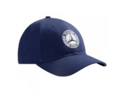 Мужская бейсболка Mercedes Men’s Cap Navy Blue, 100% Cotton, артикул B66041540