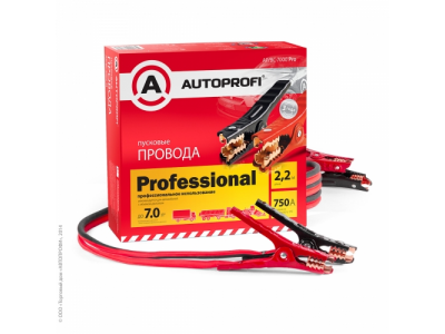 Провода пусковые(прикуриватель) 750 А AUTOPROFI 2,2 м.профессиональные