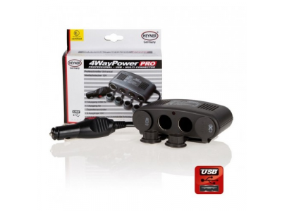 Розетка прикуривателя с 4-мя выходами с USB