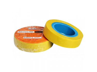 Изолента ПВХ, желтая, 15 мм, 10 м AIRLINE