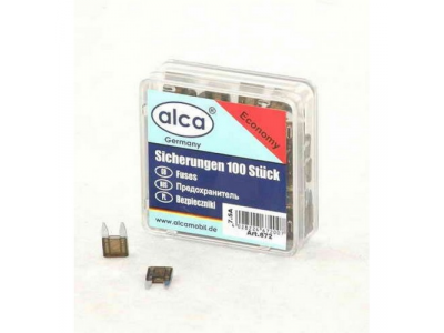 Предохранитель флажковый мини 7,5A в пластиковой коробке (100 шт.)