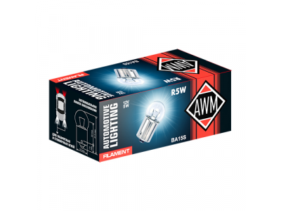Лампа накаливания AWM R5W 12V 5W (BA15S)
