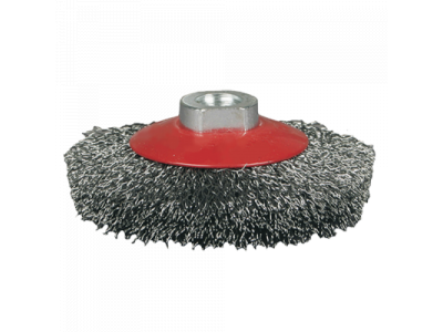 Щётка №022; 210014320 d-100 М14 вогнутая, гофрир.латун.