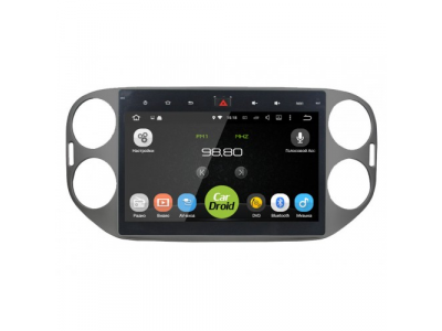 Штатная магнитола CarDroid RD-3704D для Volkswagen Tiguan 10 дюймов DSP